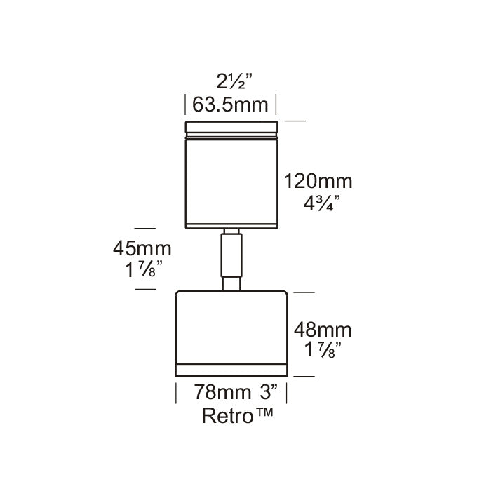 Wall Spot Exterior Spotlight 12V Retro Black - WS/R/BK