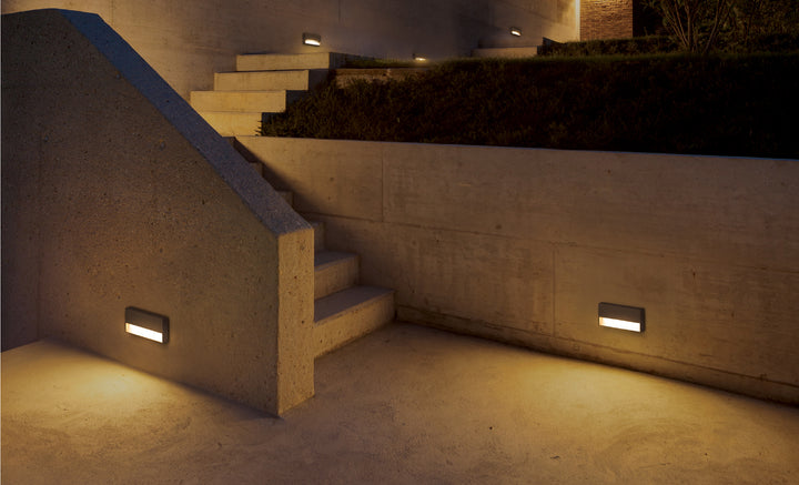 Walloo LED 250mm Exterior Wall Light 6.5W Anthracite - SI A/WALLOO/EXT/25/ANT