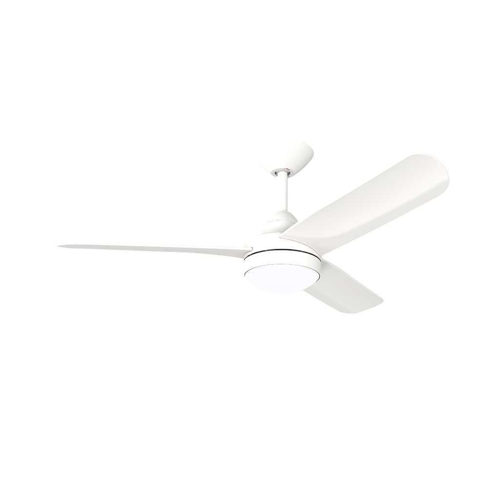 Buy DC Ceiling Fans With Light Australia X-Over DC Ceiling Fan 56" 3 Blades Matt White With Light And Wall Controll - XOL310
