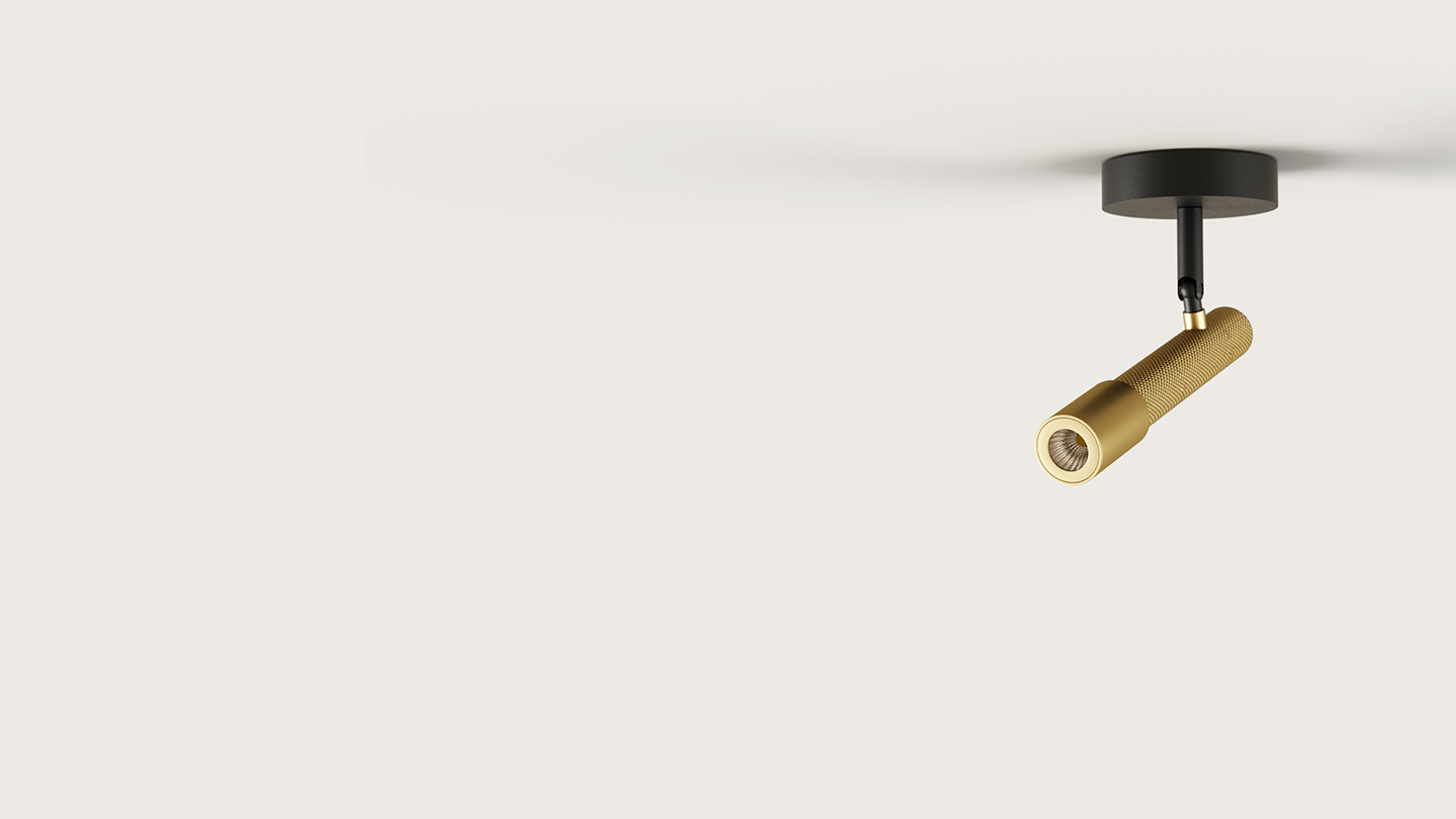 Ycro LED Spotlight 8W 3000K Matte Black or Matt Brass