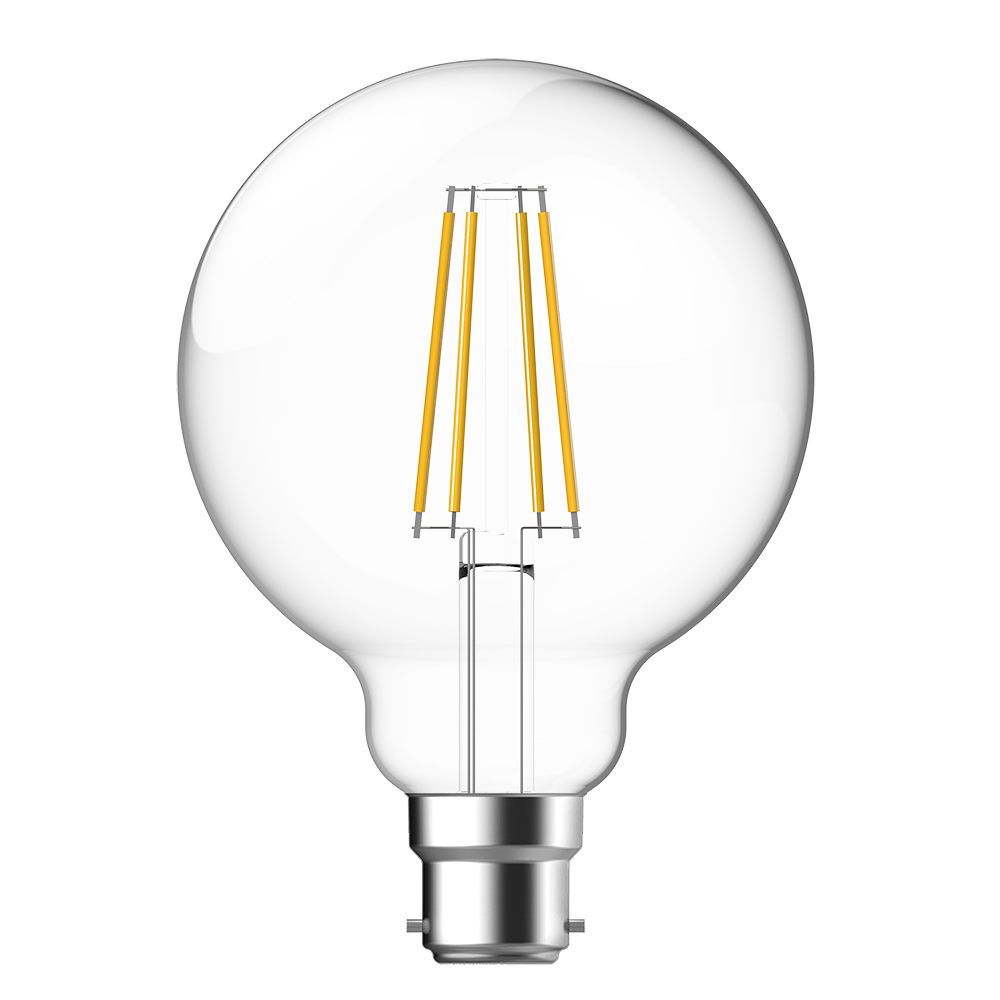 Buy LED Filament Globes Australia SupValue G95 LED Filament Globe Clear BC 7.5W 240V 2700K - 163092