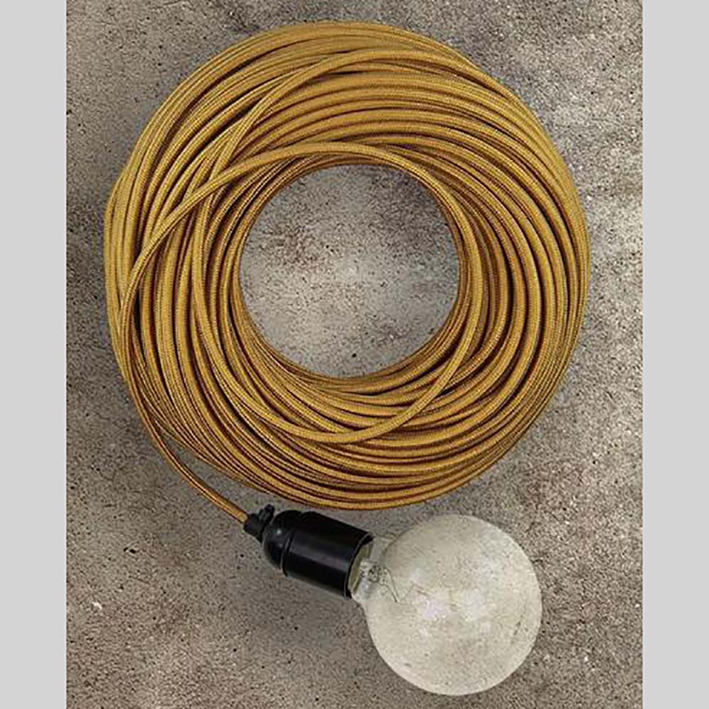 Buy Cables & Connectors Australia Electrical Cord Gold Fabric - ZAF30225GO