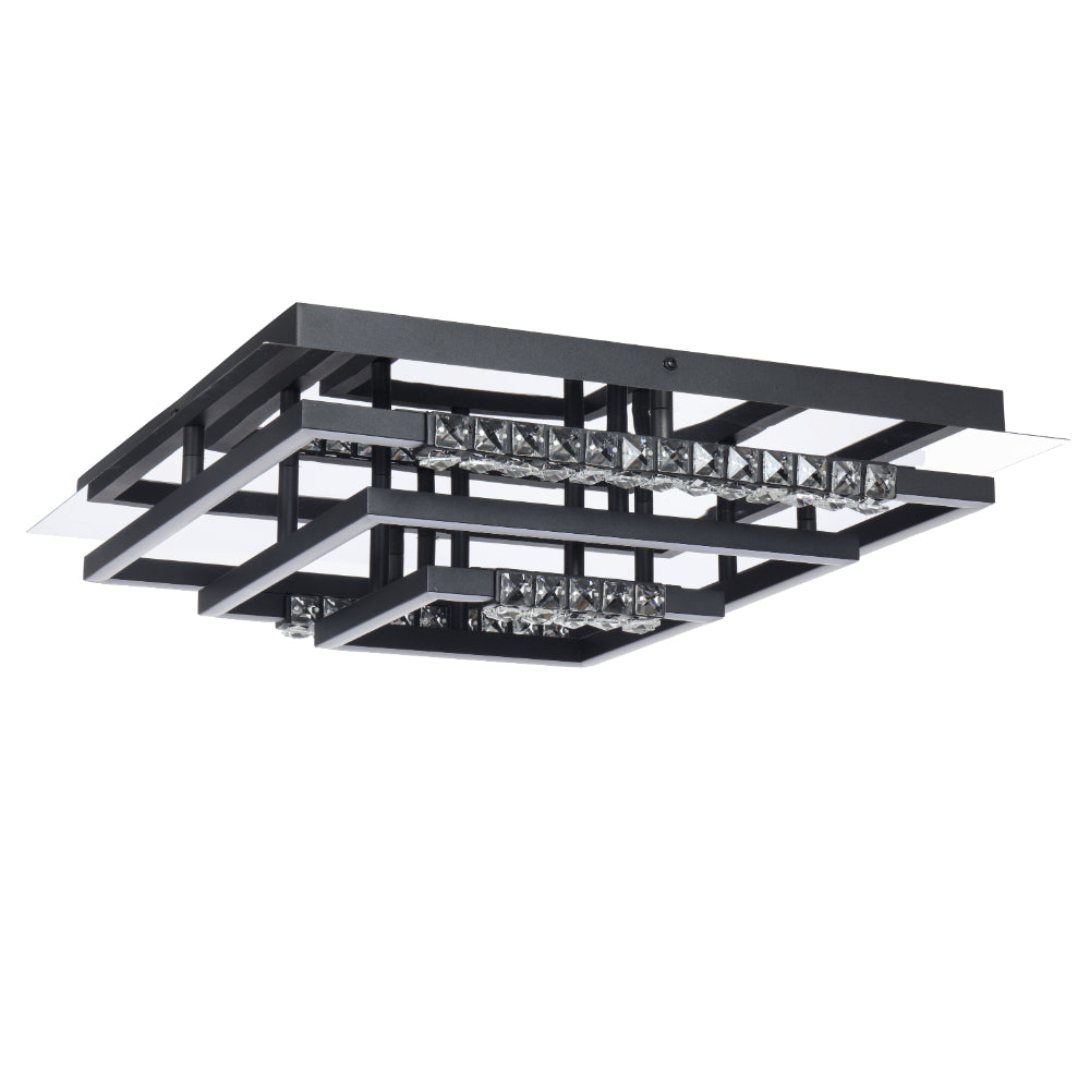 Zafra Semi Flush Mount Light 40W TRI Colour White - ZAFRA CTC54-BK