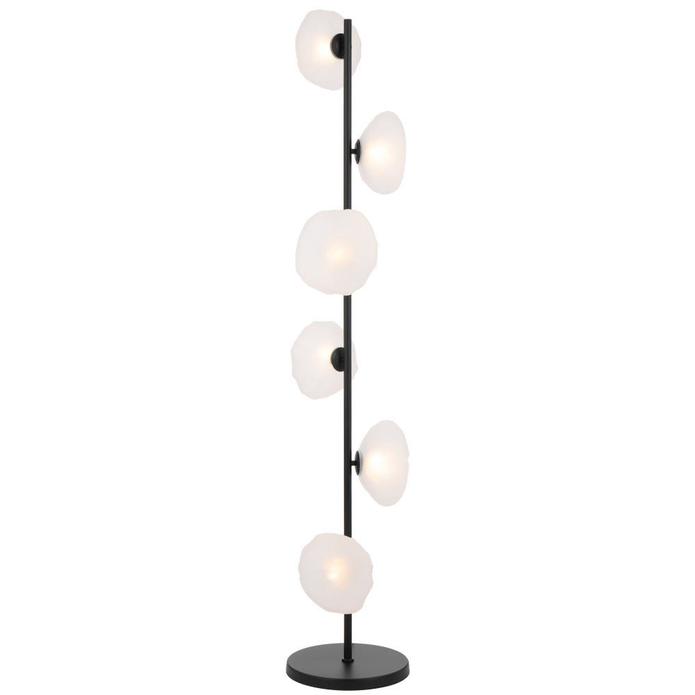 Buy Floor Lamps Australia ZECCA Floor Lamp Black / Frost - ZECCA FL6-BKFR