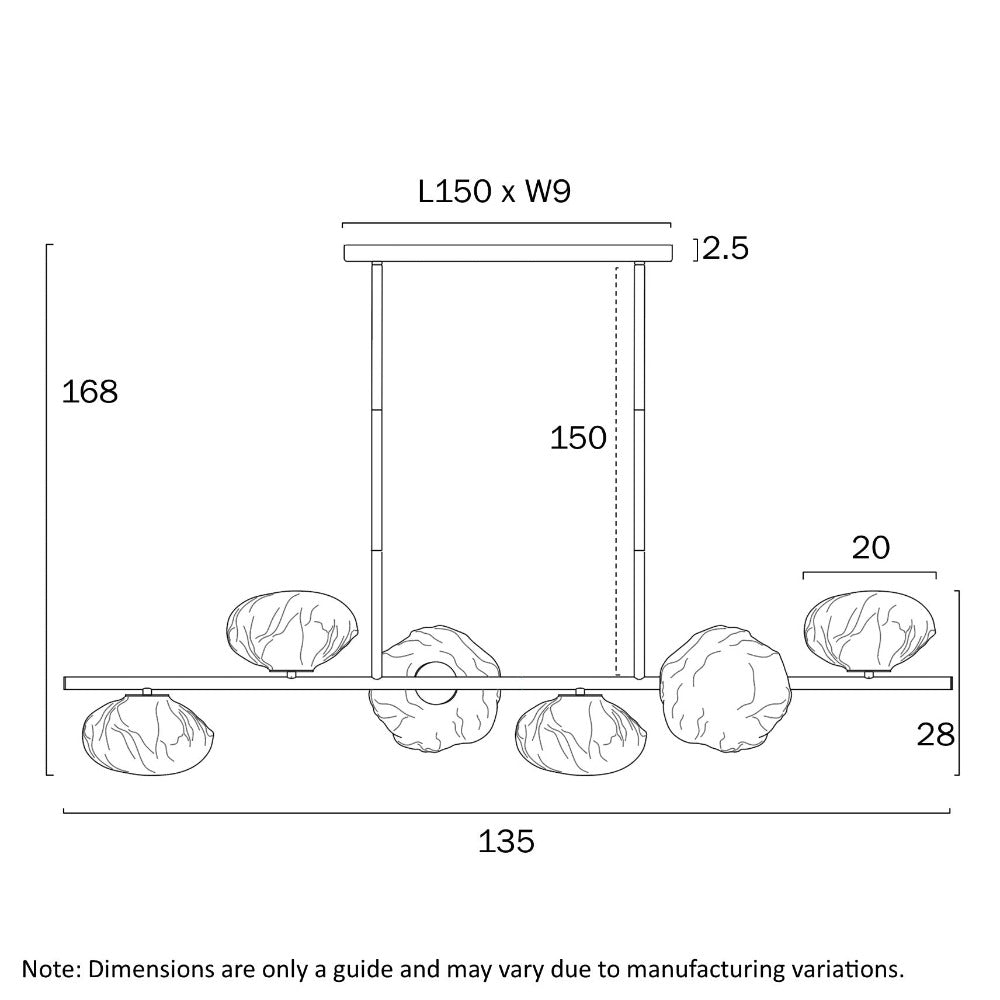Buy Pendant Lights Australia ZECCA Pendant 3 Lights Black / Frost - ZECCA PE3H-BKFR