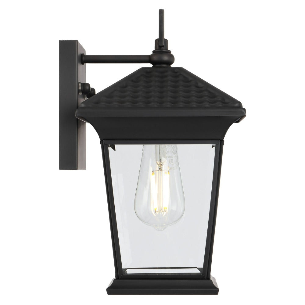 Buy Exterior Wall Lights Australia ZELDIN 32 Exterior Wall Bracket Black Solid Brass - ZELDIN EX32-BK