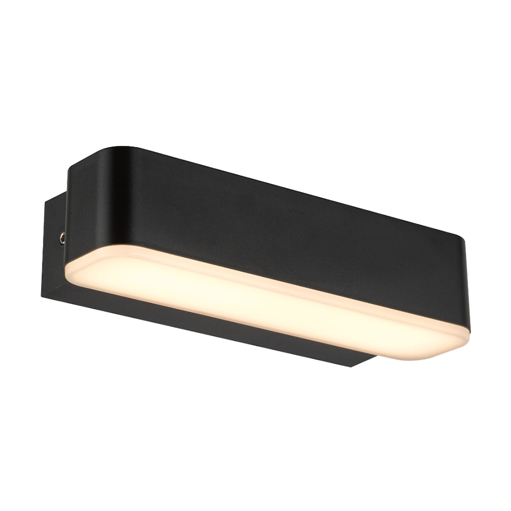 Ziron LED 180mm Wall Light 5W Tri Colour Black - ZIRON EX18-BK