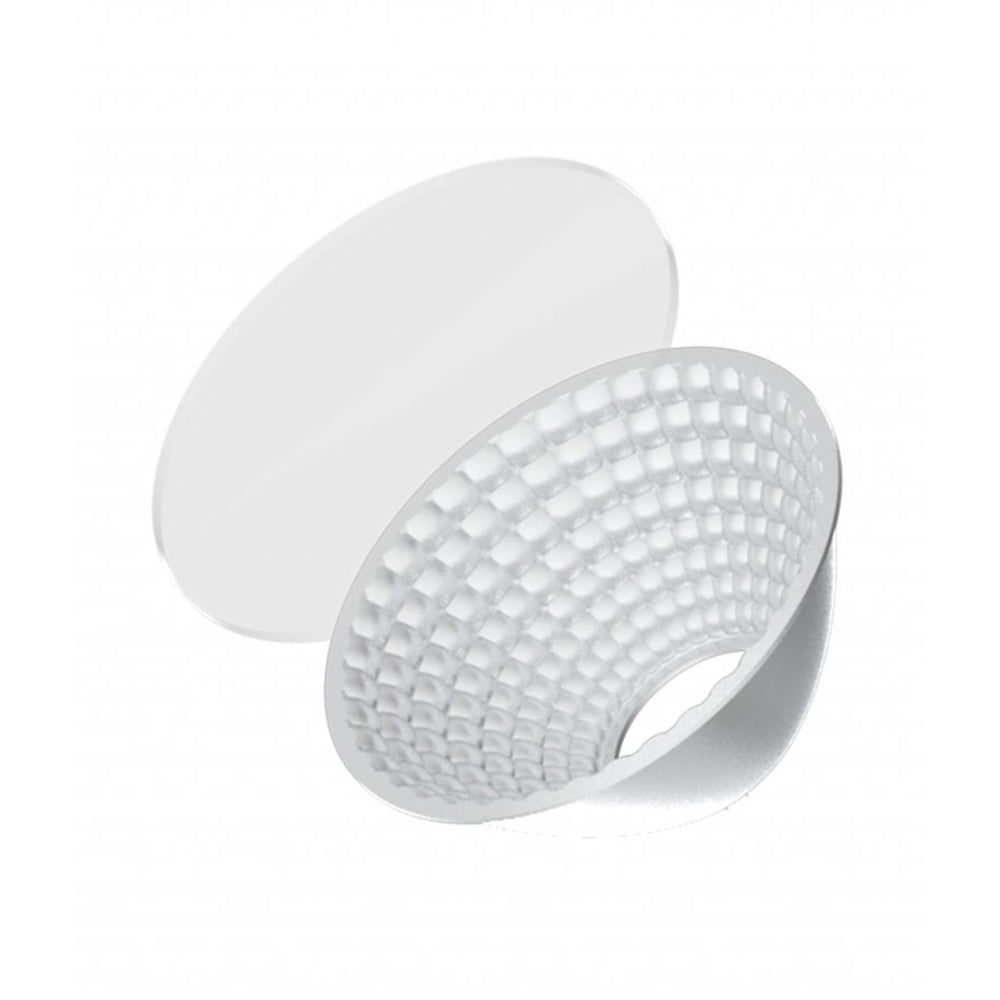 Buy Single Circuit Tracks & Accessories Australia Zone Reflector Track Head Standard Aluminium / Glass - ZONEREF1