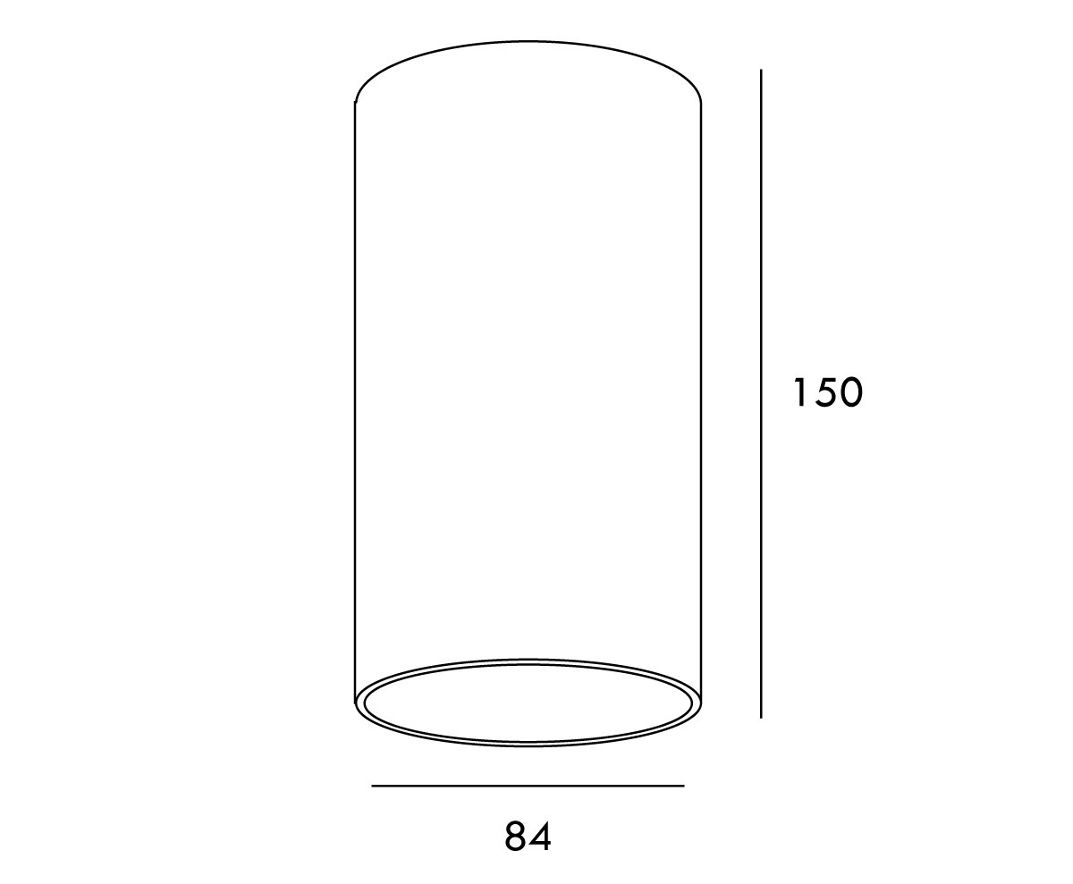 Zuka LED Flush Mount Light 10W 3000K Black & Gold - SI PL/ZUKA/10W/BK/GD