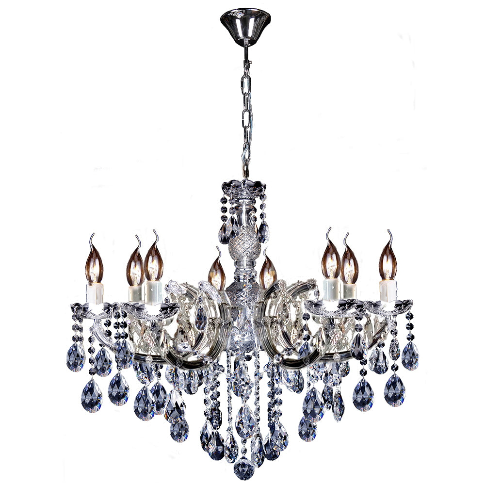 Zurich Chandelier 8 Lights Chrome Aluminium - 1000617