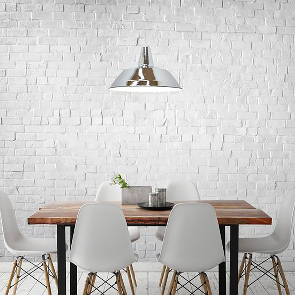 Buy Pendant Lights Australia Divo Angled Dome Shape 1 Light Pendant Chrome - DIVO2