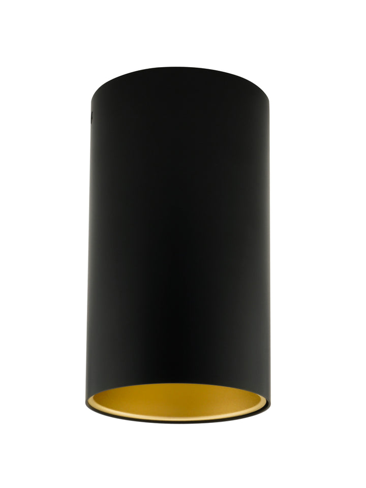 Zuka LED Flush Mount Light 10W 3000K Black & Gold - SI PL/ZUKA/10W/BK/GD