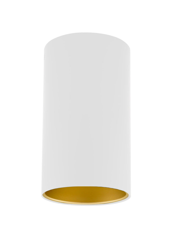 Zuka LED Flush Mount Light 10W 3000K White & Gold - SI PL/ZUKA/10W/WH/GD