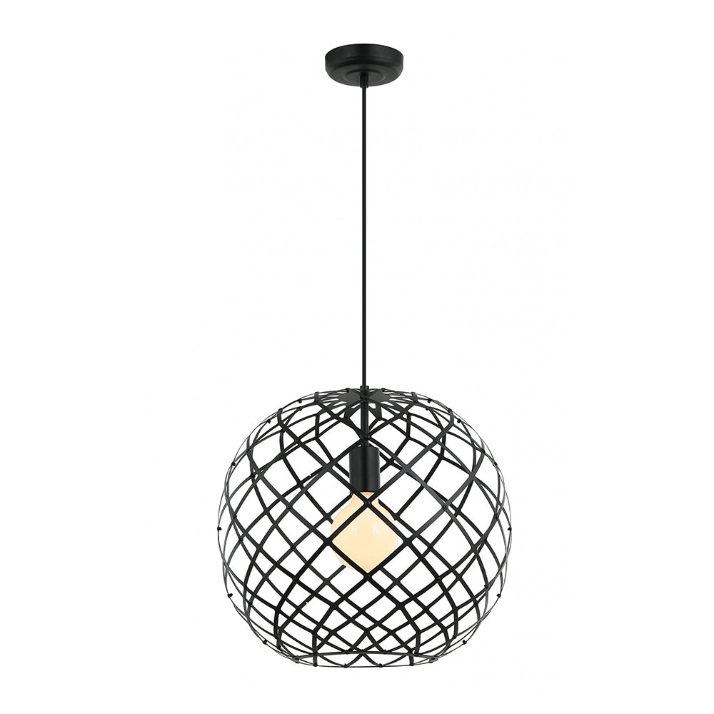 Buy Pendant Lights Australia Fiorentino Lighting - SANSIRO 1 Light Pendant 400mm Black