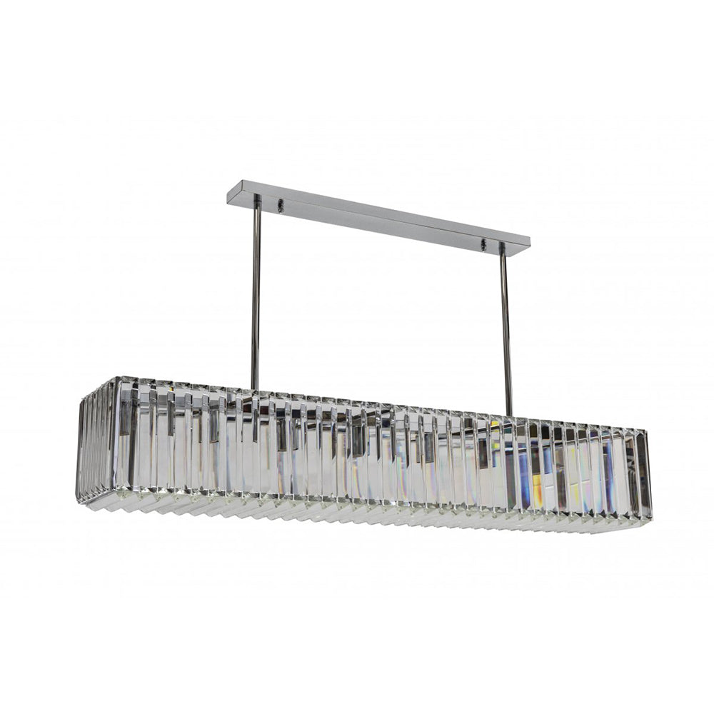 Buy Island Pendant Lights Australia Fiorentino Lighting - ROS 7 Light Pendant 1200mm Chrome