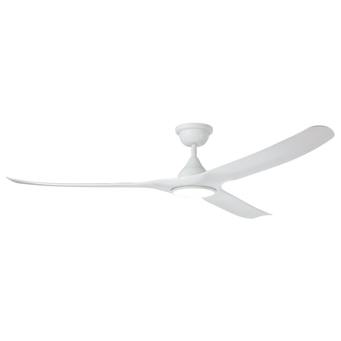 Tahiti DC Ceiling Fan with LED Light 72" 55W 3CCT Matt White - 20802101