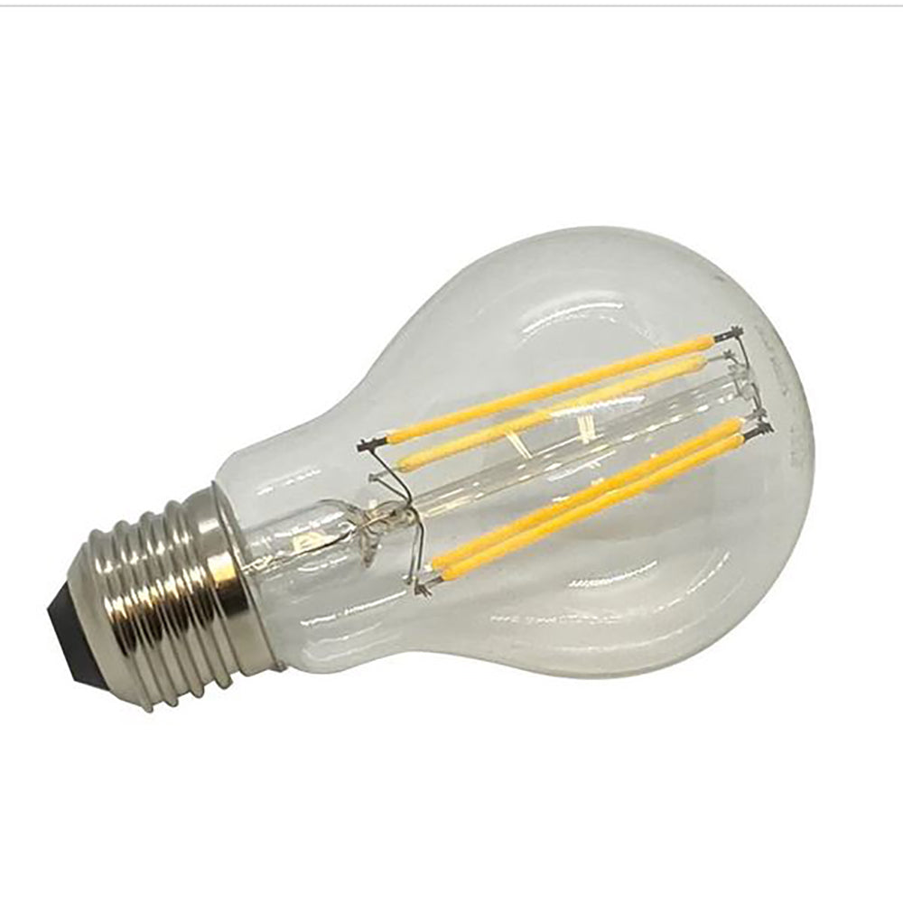 Buy LED Filament Globes Australia A60 LED Filament Globe ES 240V 8W Clear Glass 3000K - G A608E27CL830