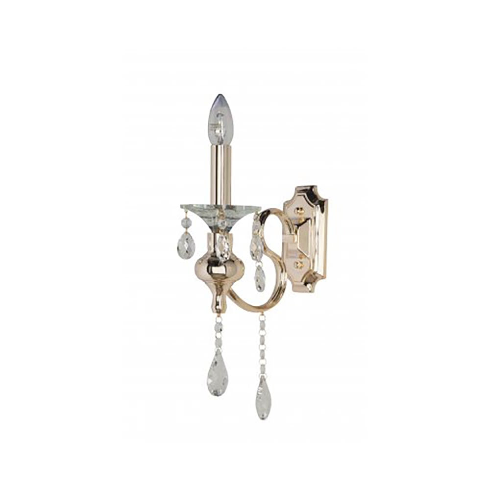 Buy Wall Sconce Australia Fiorentino Lighting - AMATRICE 1 Light Bronze Crystal Wall Light
