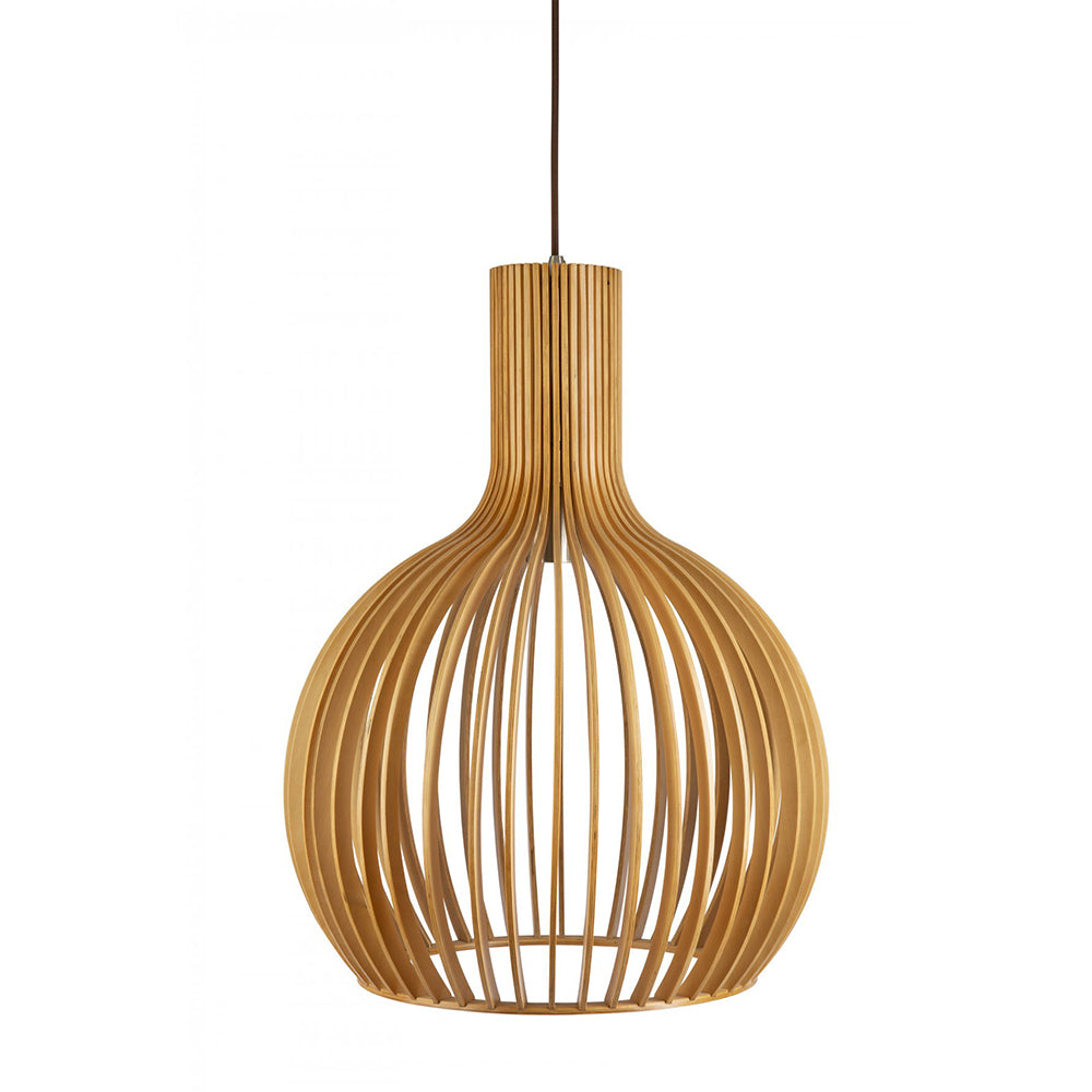 Fiorentino Lighting - GUARIN 1 Light Pendant Large Wood