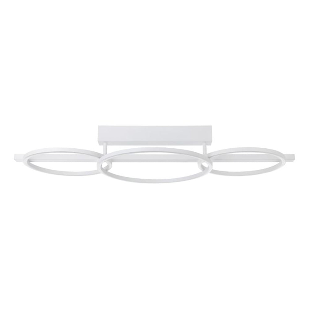 Buy Semi-Flush Mount Lights Australia Lanacera Semi-Flush Mount Light White Plastic 3000K - 205836