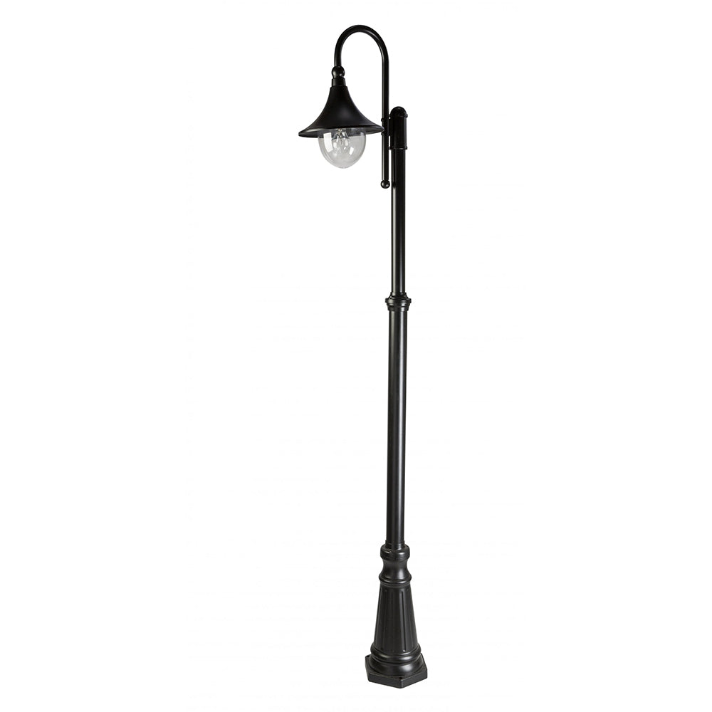 Buy Post Lights Australia Fiorentino Lighting - NEWBARI 1 Light Post Light Black