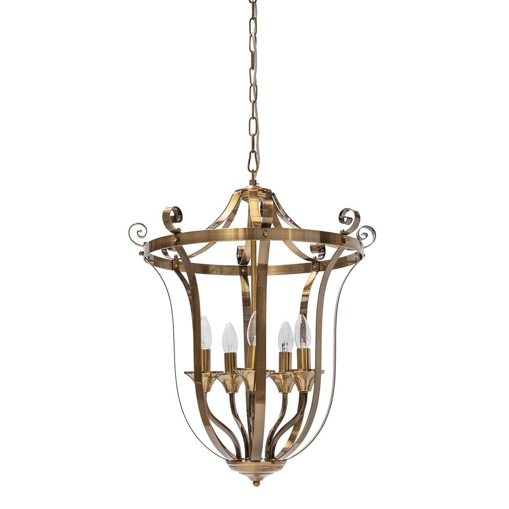 Fiorentino Lighting - BALMORE 5 Light Ceiling Lanterns Bronze