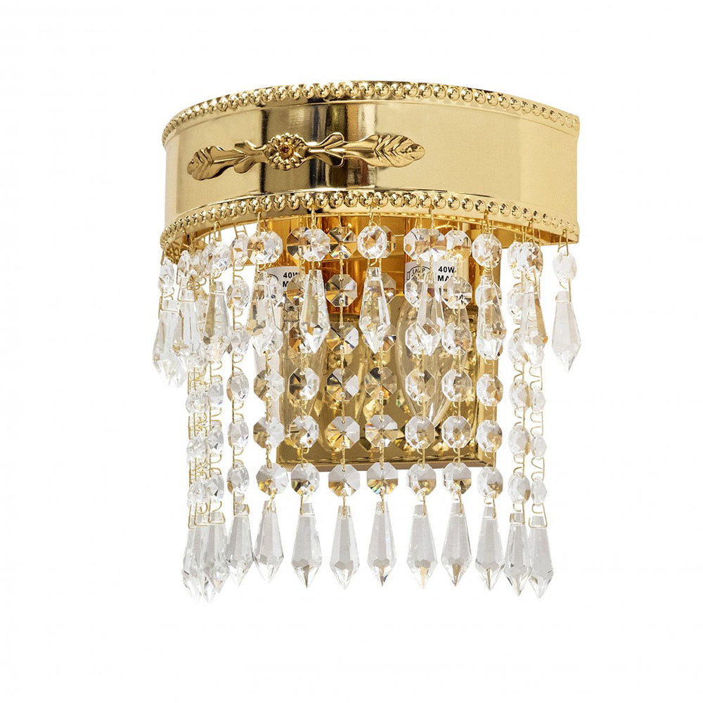 Buy Wall Sconce Australia Fiorentino Lighting - IMPERO 2 Light Crystal Wall Light Gold