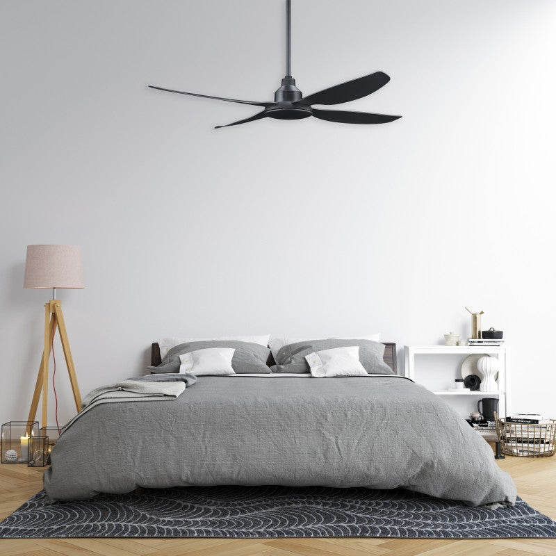 Alaska DC Ceiling Fan 52" Black With Remote - ALA1304BL