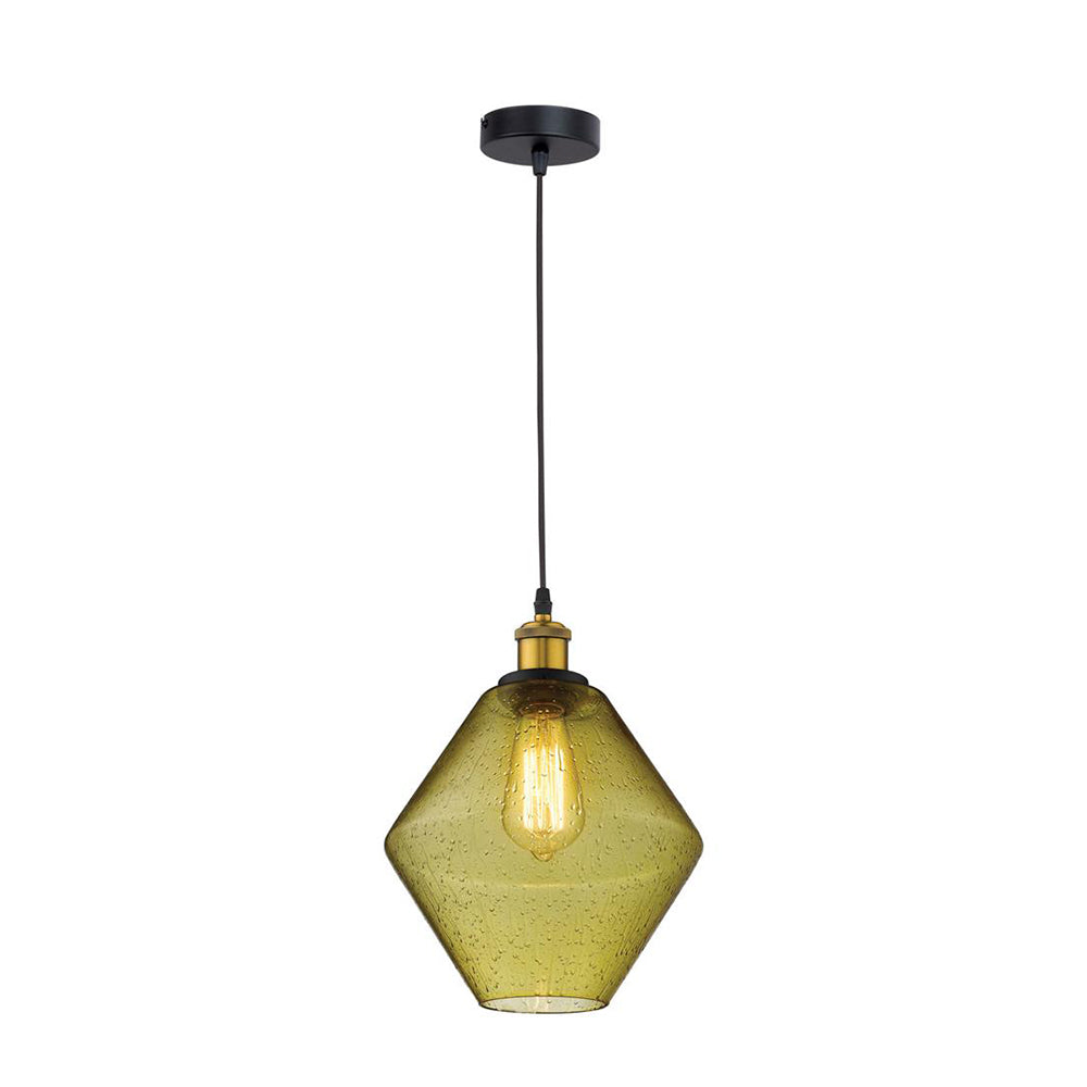 Alice Pendant Light W240mm Amber Glass - 31300