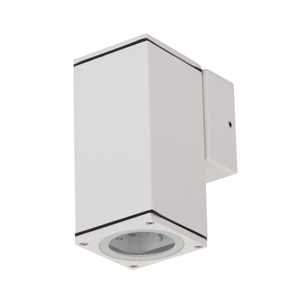 Alpha Exterior Wall Light H135mm White Aluminium - 19391