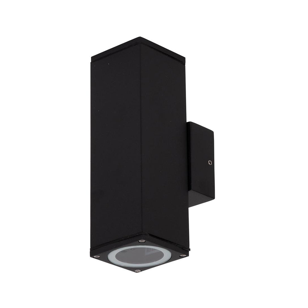 Buy Up / Down Wall Lights Australia Alpha Up & Down Wall 2 Lights H200mm Black Aluminium 5000K - 19796