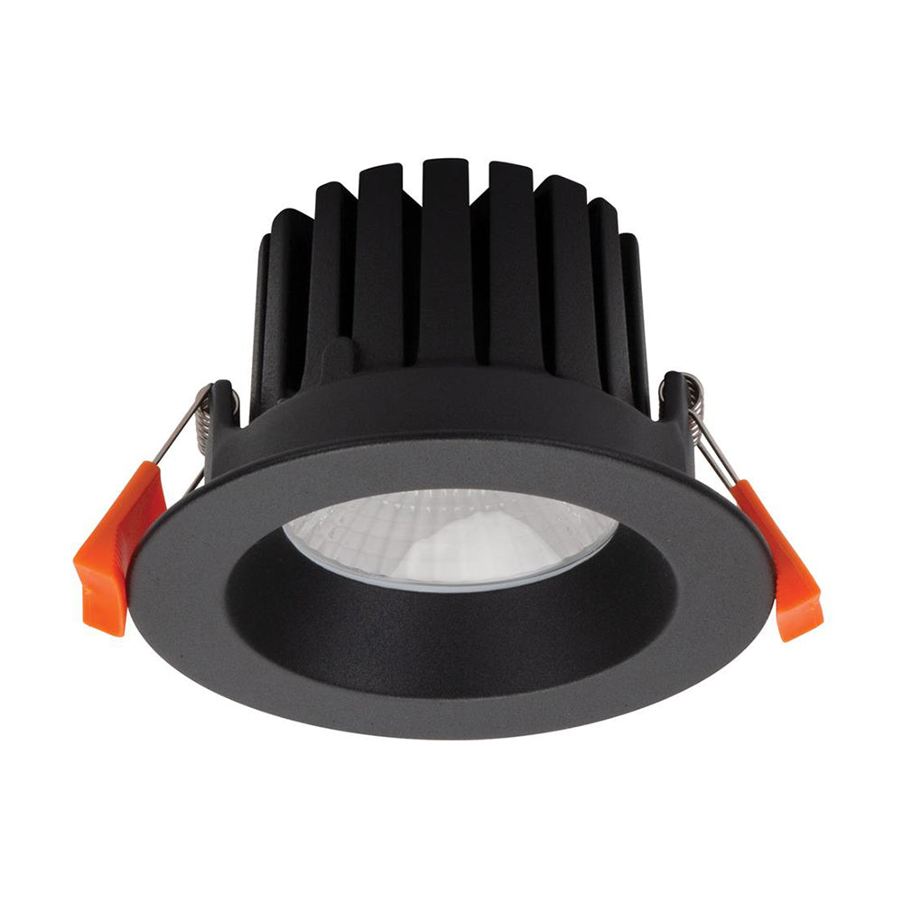 Aqua Round Recessed LED Downlight 13W Black Aluminium 3000K - 21238