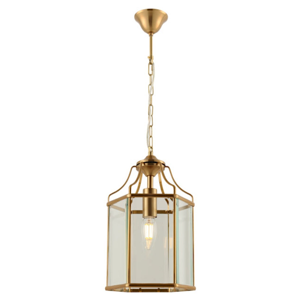 Arcadia Ceiling Lantern 1 Light Gold - ARCA1PGLD