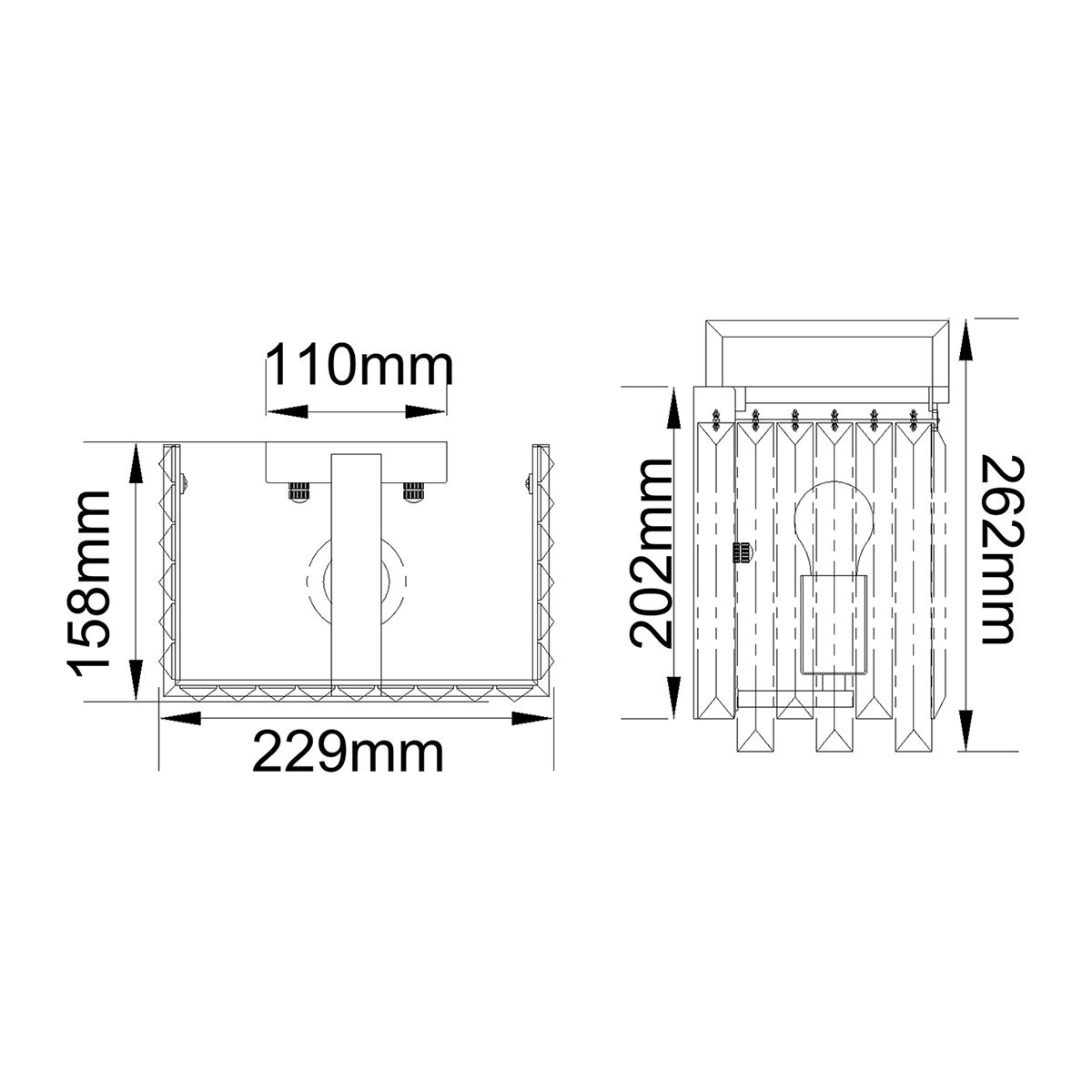 Aries Wall Light Polished Nickel - ARIES1