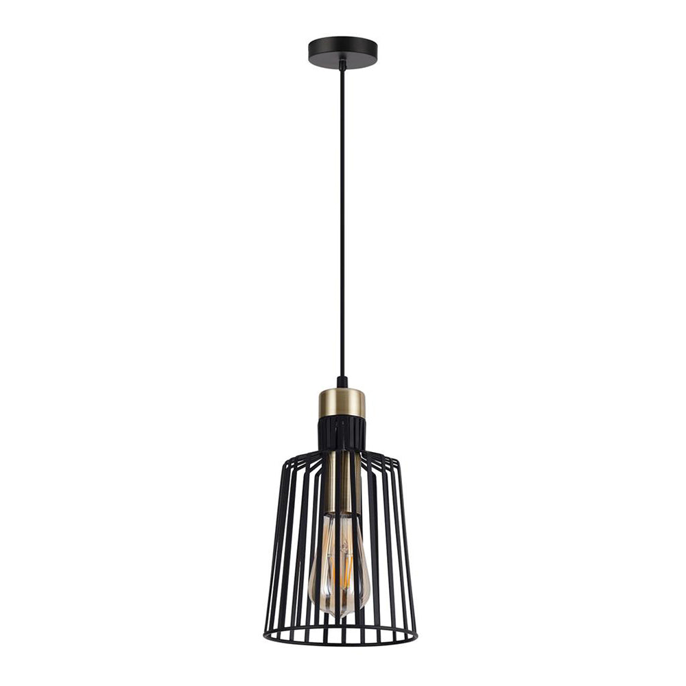 Buy Pendant Lights Australia Ashley Pendant Light W160mm Black Metal - 22508