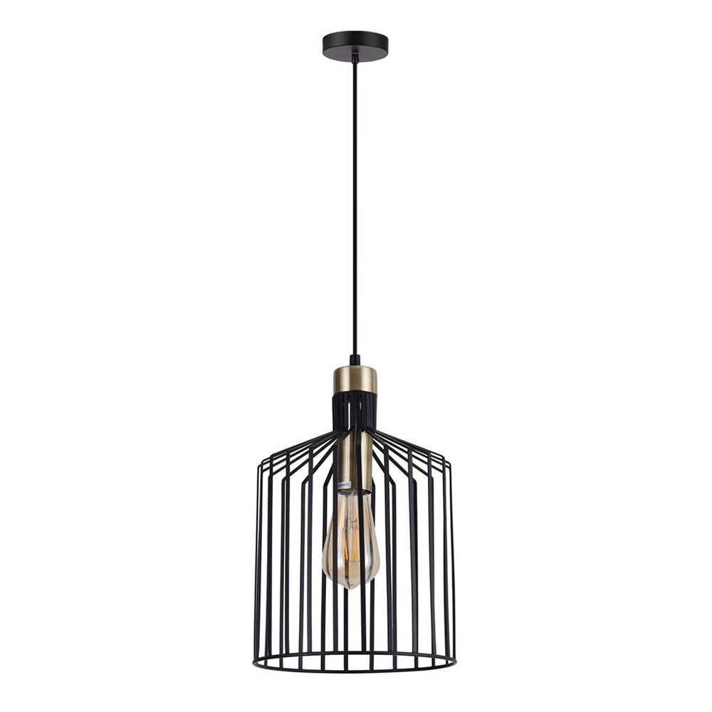 Buy Pendant Lights Australia Ashley Pendant Light W220mm Black Metal - 22509