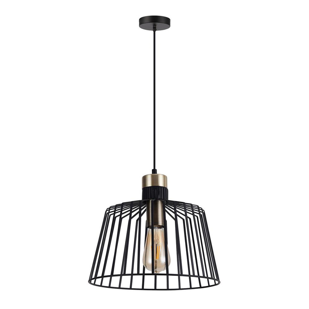 Ashley Pendant Light W300mm Black Metal - 22510