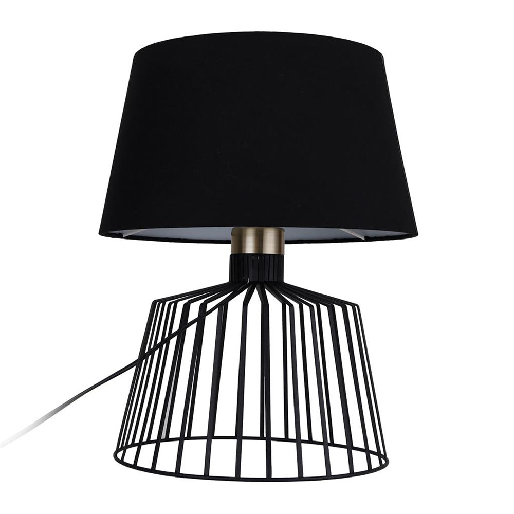 Buy Table Lamps Australia Ashley Table Lamp W300mm Black Metal - 22514