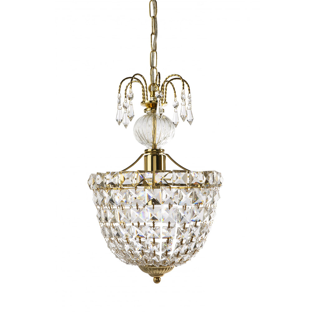 Buy Chandeliers Australia Fiorentino Lighting - CLOE 1 Light Chandelier Gold