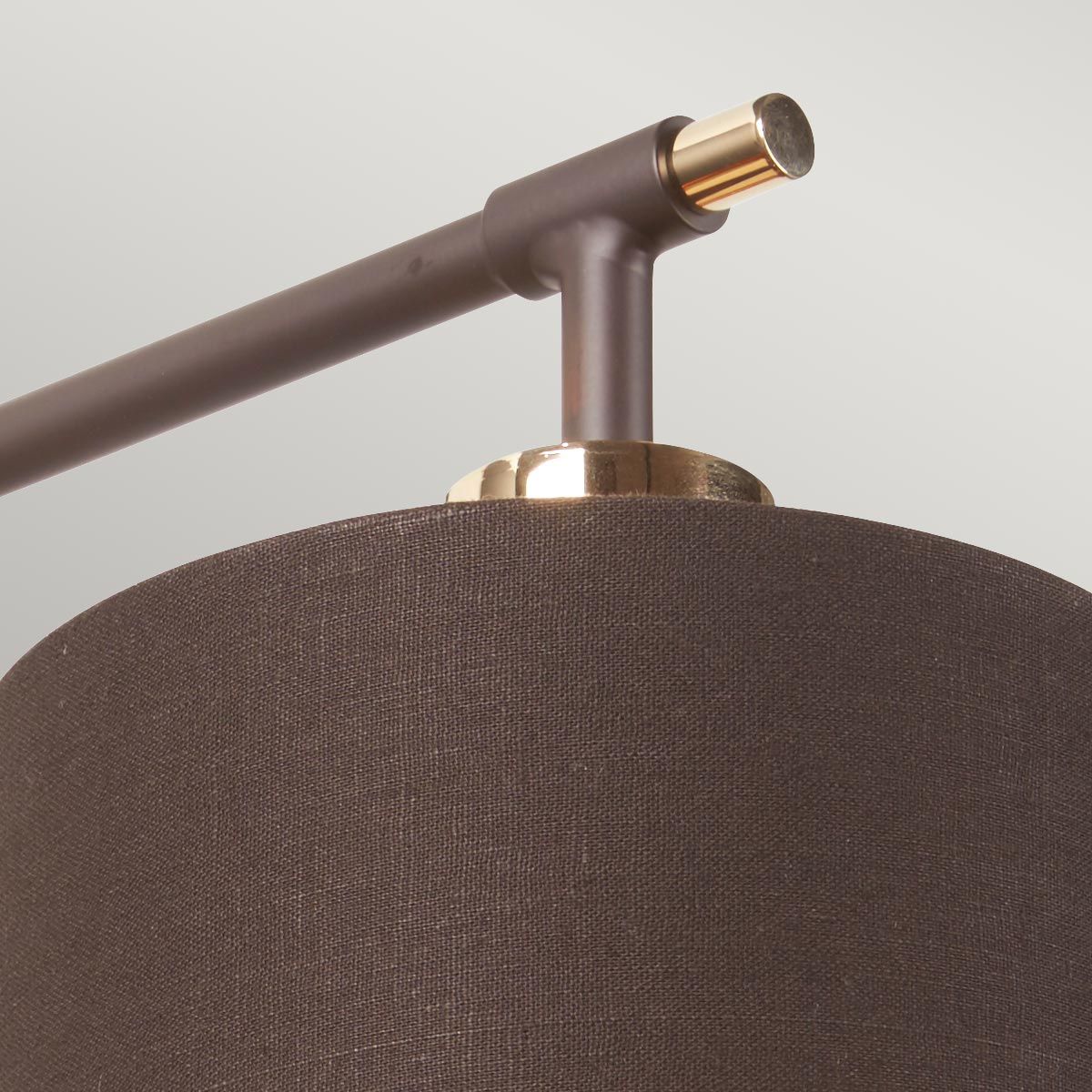 Balance Wall Light Brown & Polished Brass - BALANCE1-BRPB