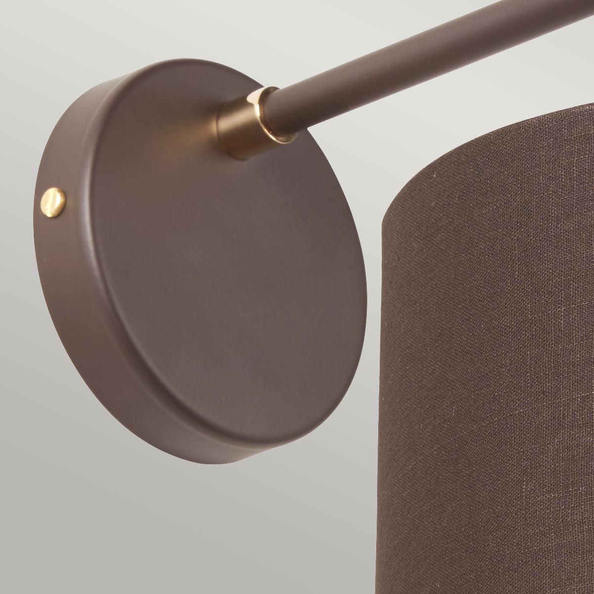 Balance Wall Light Brown & Polished Brass - BALANCE1-BRPB
