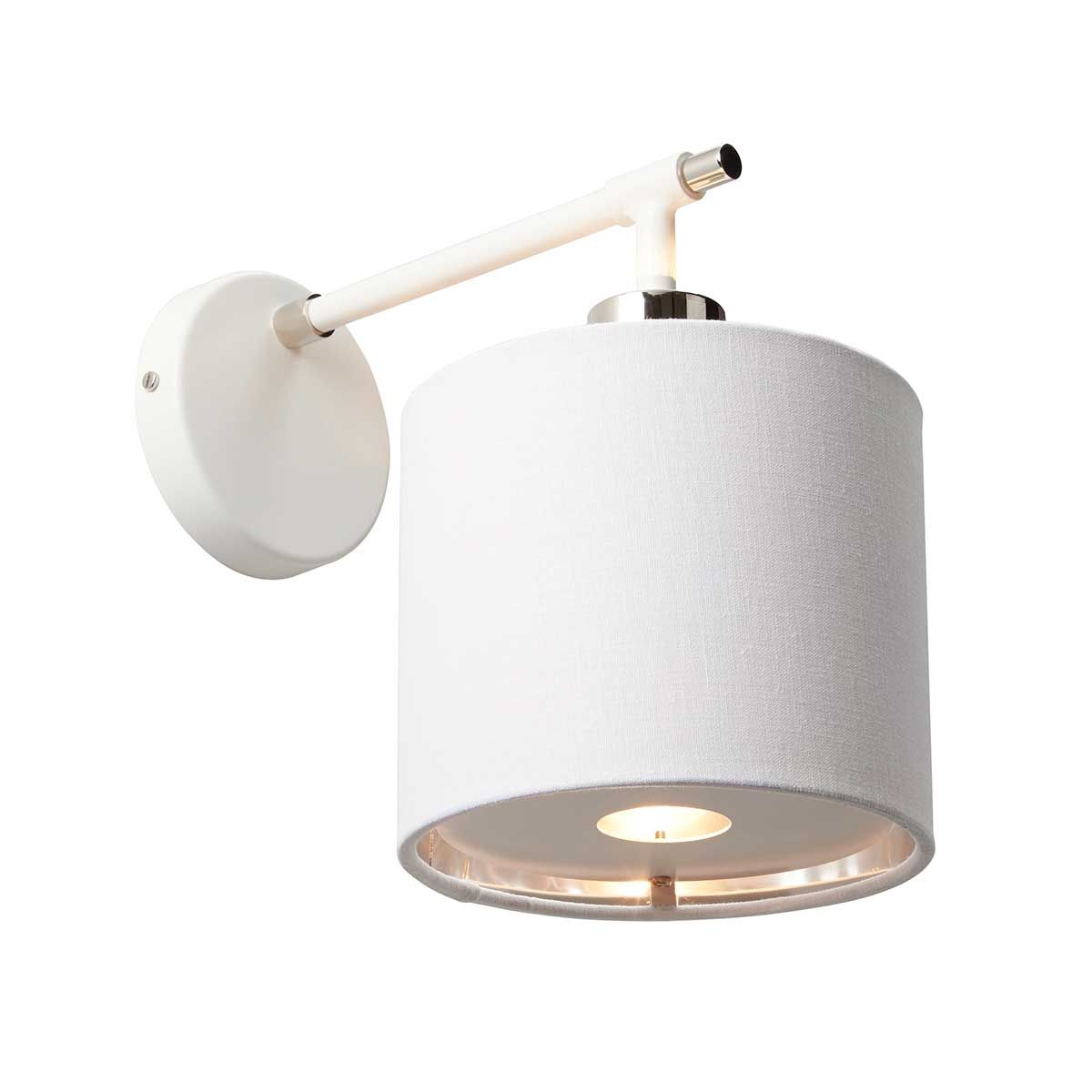 Balance Wall Light White & Polished Nickel - BALANCE1-WPN