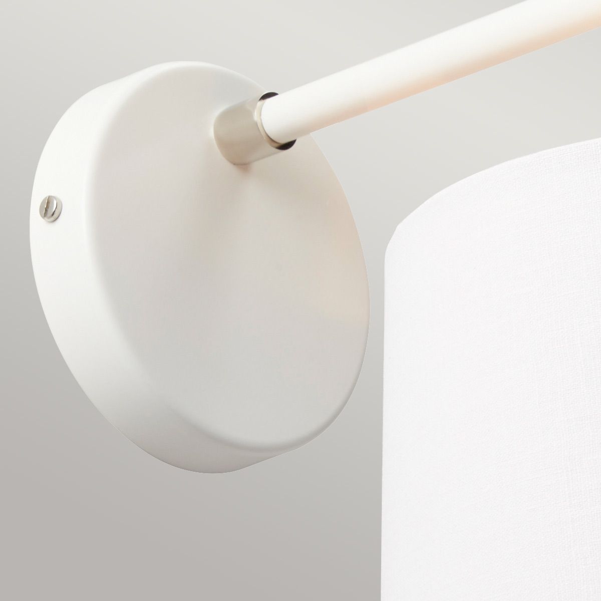 Balance Wall Light White & Polished Nickel - BALANCE1-WPN