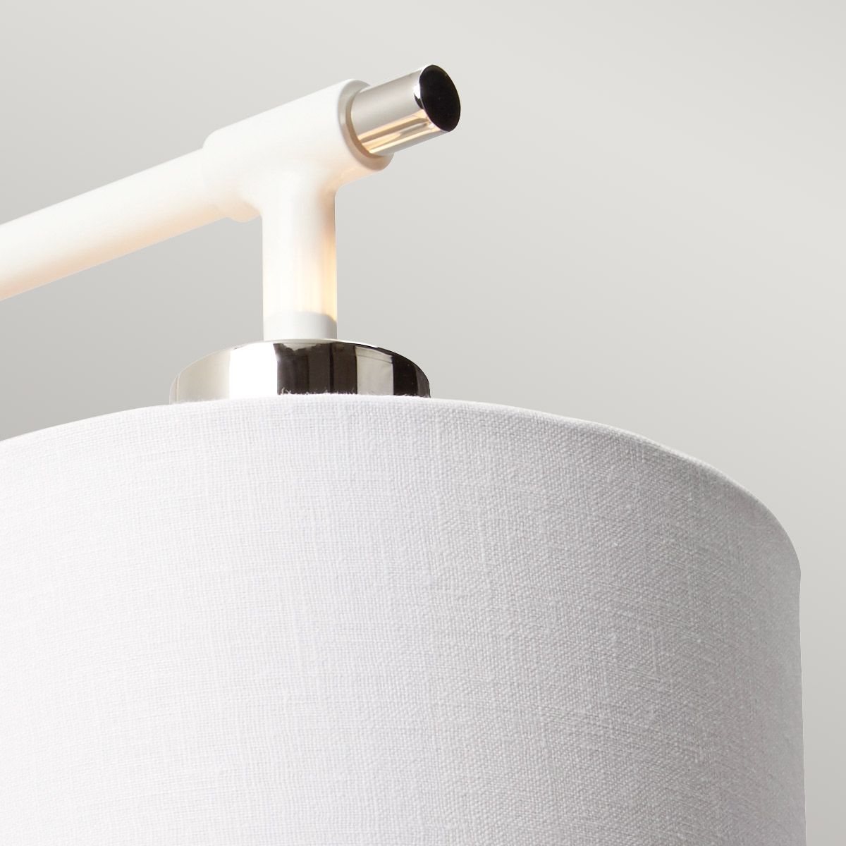 Balance Wall Light White & Polished Nickel - BALANCE1-WPN