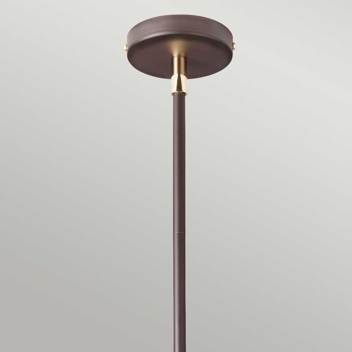 Balance 5 Light Pendant Brown & Polished Brass - BALANCE5-BRPB