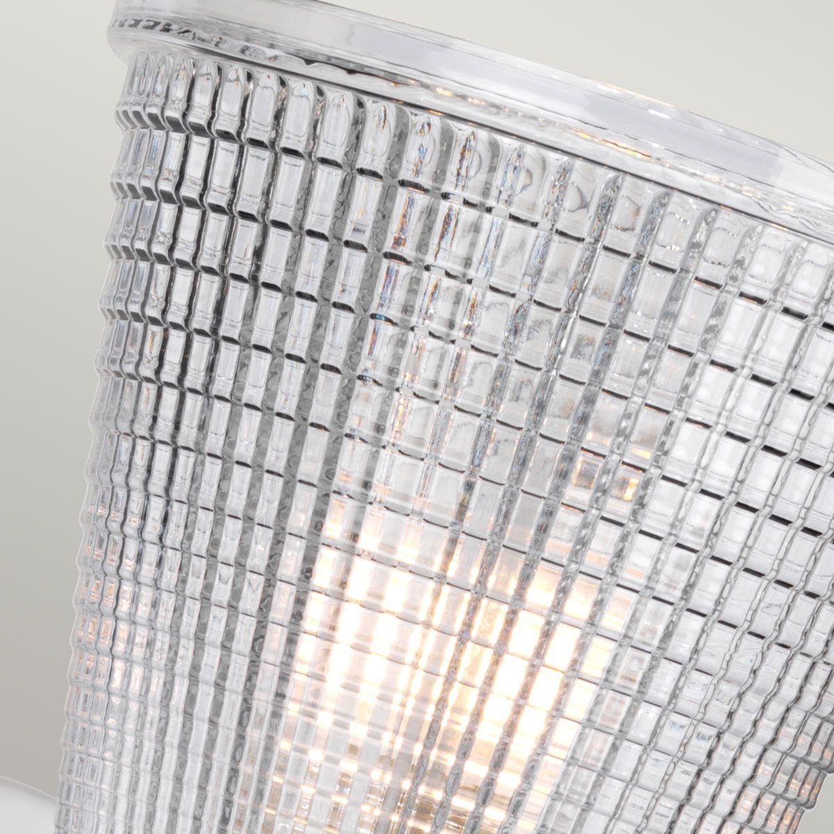 Gunnislake Vanity Light Polished Chrome & White - BATH-GUNNIS1-WPC