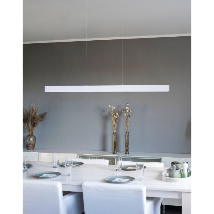 Climene III 1800mm LED Pendant Light 30W Tri Color White - 206474