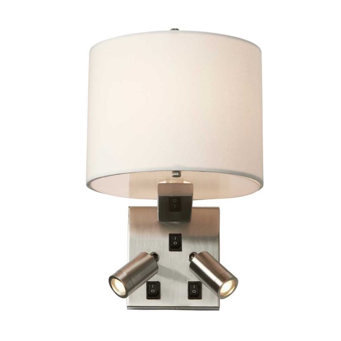 Belmont 3 Light Wall Light Brushed Nickel - BELMONT-3W
