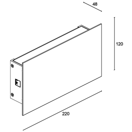 Buy Up / Down Wall Lights Australia Berica Out 2.0 Flat Up & Down Wall Light 15W Aluminium 2700K - BU2010