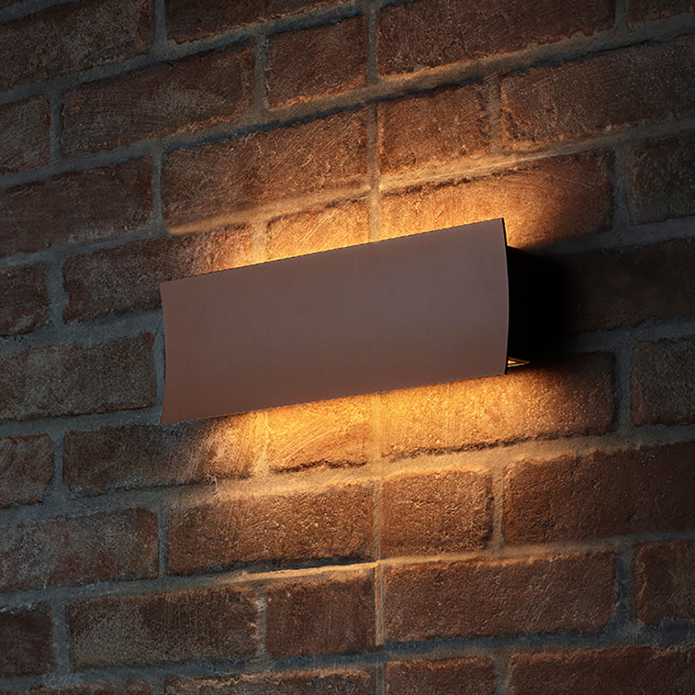 Buy Up / Down Wall Lights Australia Berica Out 3.0 Concave Up & Down Wall Light 15W Aluminium 3000K - BU3010